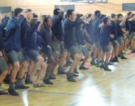 haka to tbc old boys at assembly 2014